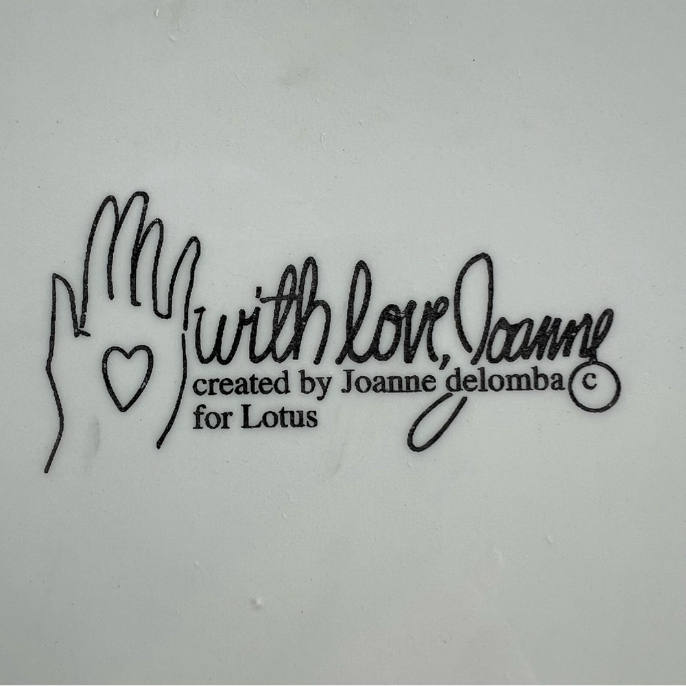 VTG Joanne Delomba for Lotus Hand-Painted Pop‎ Art Ceramic Square Serving Bowl - Picture 7 of 8